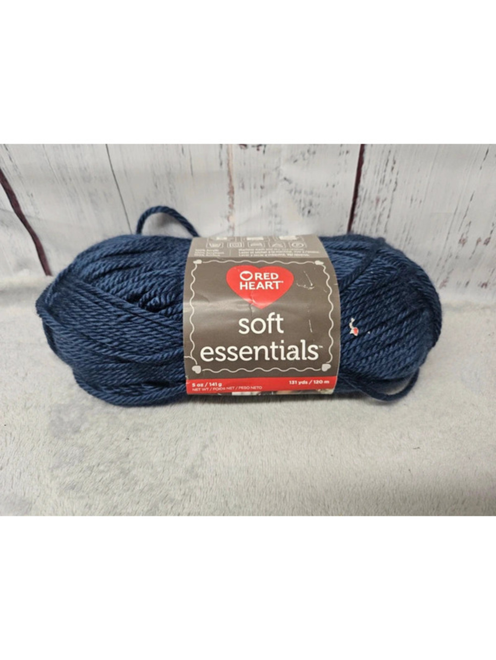 Red Heart Soft Essentials Dark Navy Blue Yarn